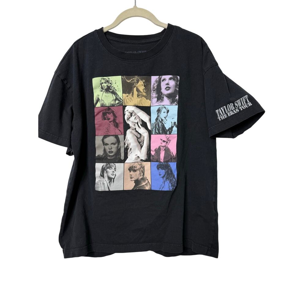 Taylor Swift Black Eras Tour TShirt Sz Medium Tour Dates Locations
